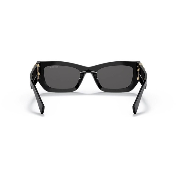 Miu Miu Sunglasses MU 09WS 1ABS0 Black Gold Dark Grey Lens Women Authentic main image 6